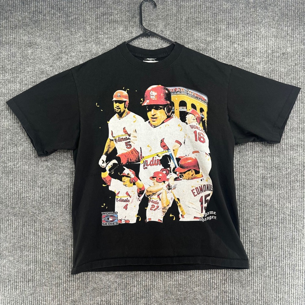 Game Changer St Louis Cardinals T Shirt Mens XL Black Good 2006 World Series MLB